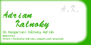 adrian kalnoky business card
