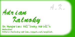 adrian kalnoky business card